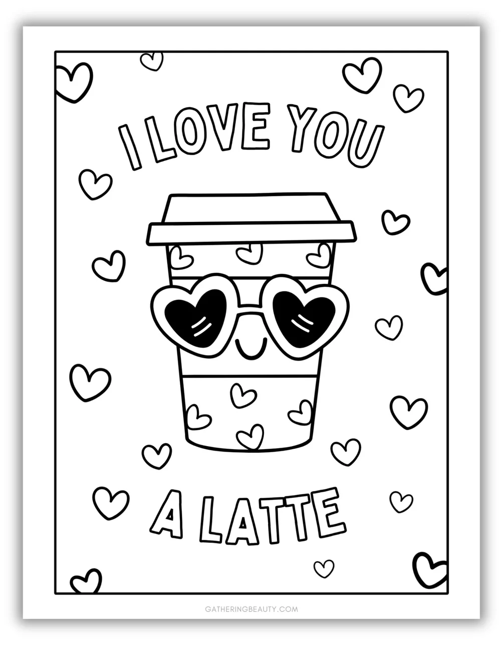 Free Printable Valentine's Day Colouring Pages — Gathering Beauty