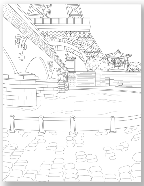 Free Printable Paris Colouring Pages — Gathering Beauty