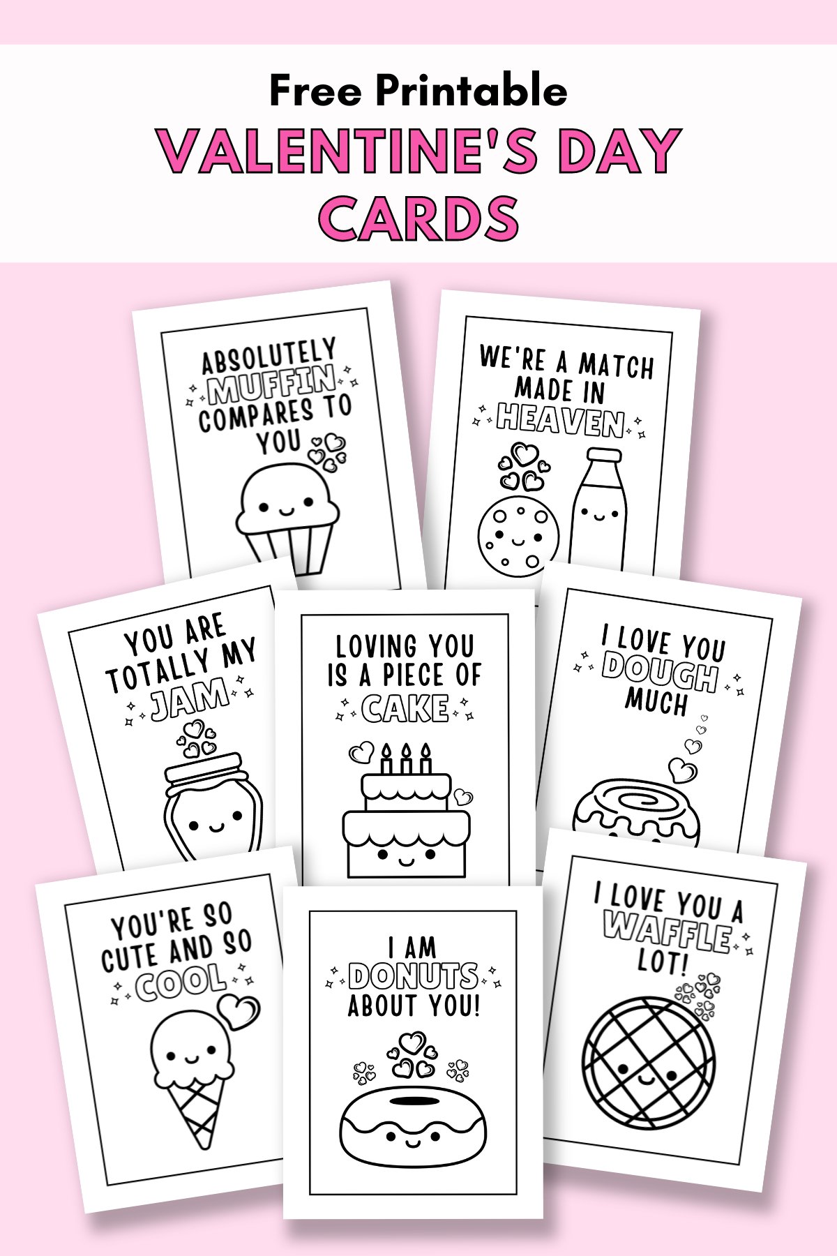 Free Printable Valentine's Cards To Colour — Gathering Beauty