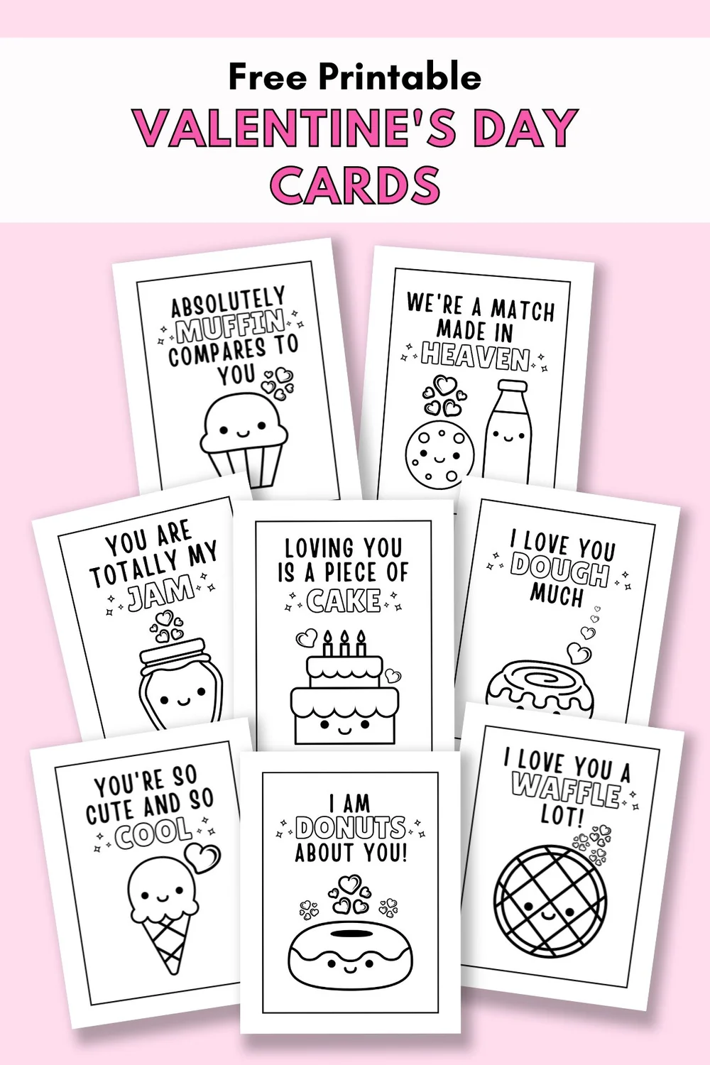 Free Printable Valentine's Cards To Colour — Gathering Beauty
