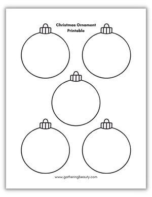 Christmas Ornament Printable — Gathering Beauty