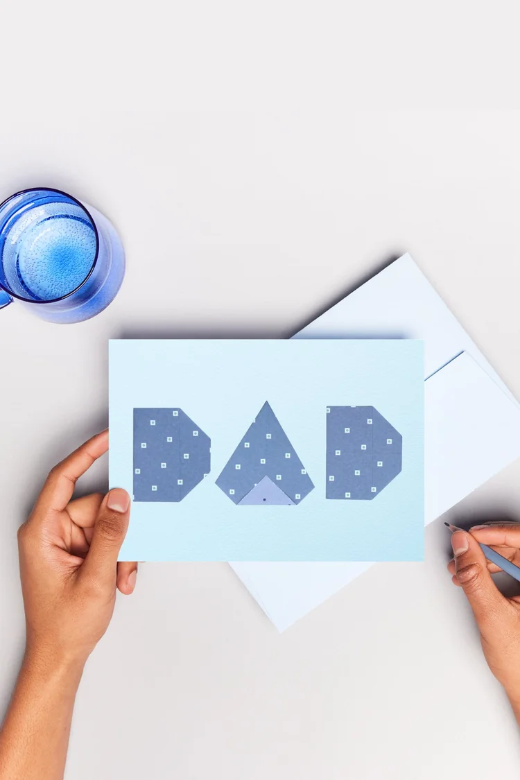 Origami Father's Day Card — Gathering Beauty