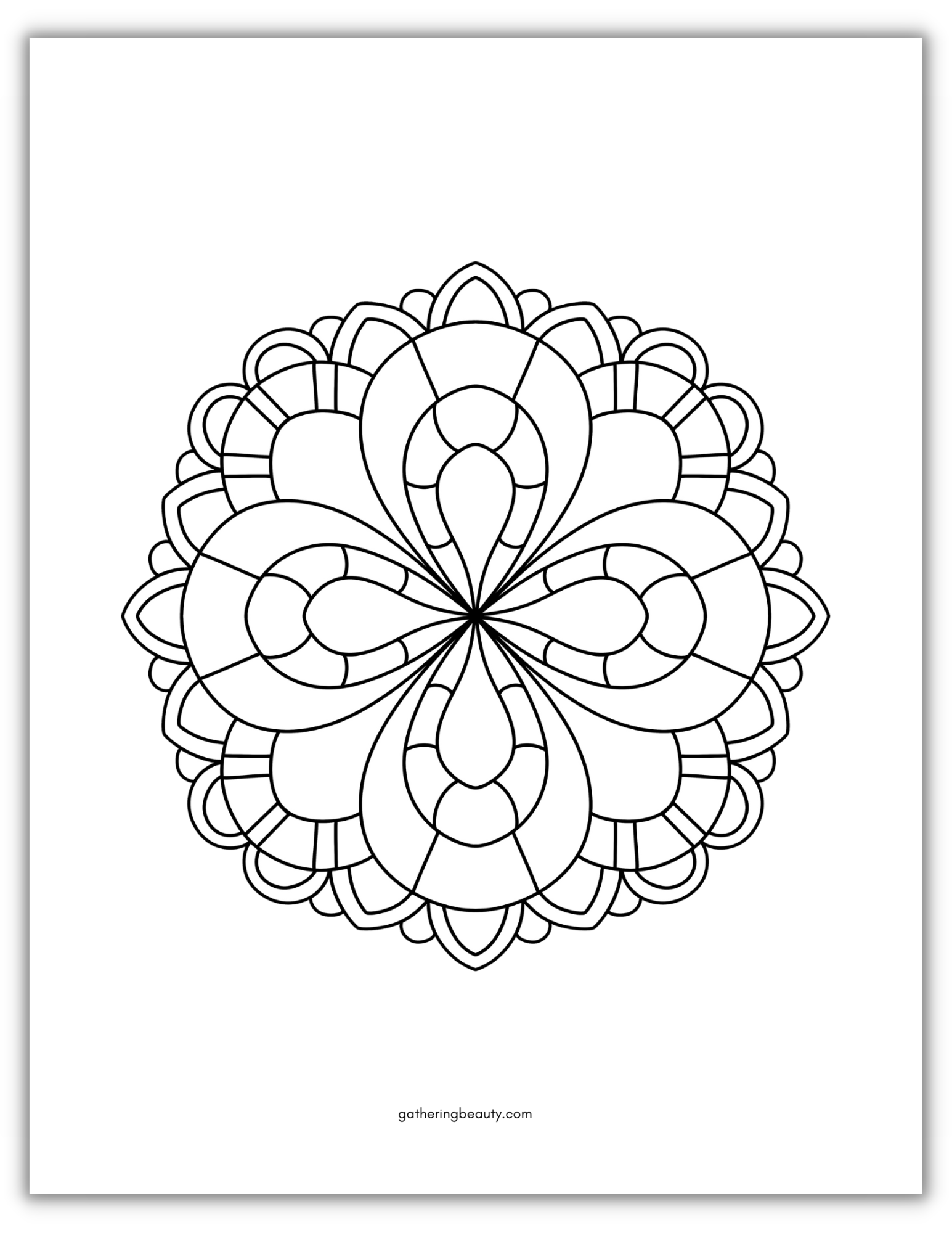 Easy Mandala Patterns Example Mandala Colouring Pages — Gathering Beauty