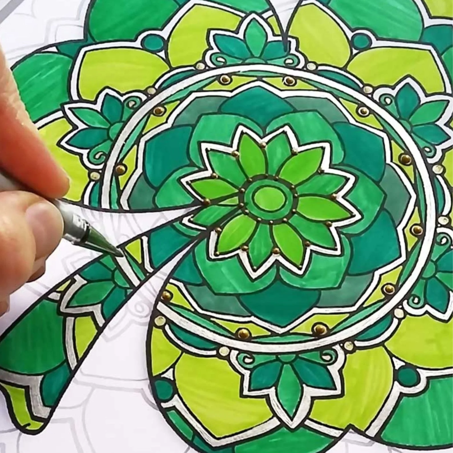 St. Patrick's Day Mandala Shamrock Colouring Pages