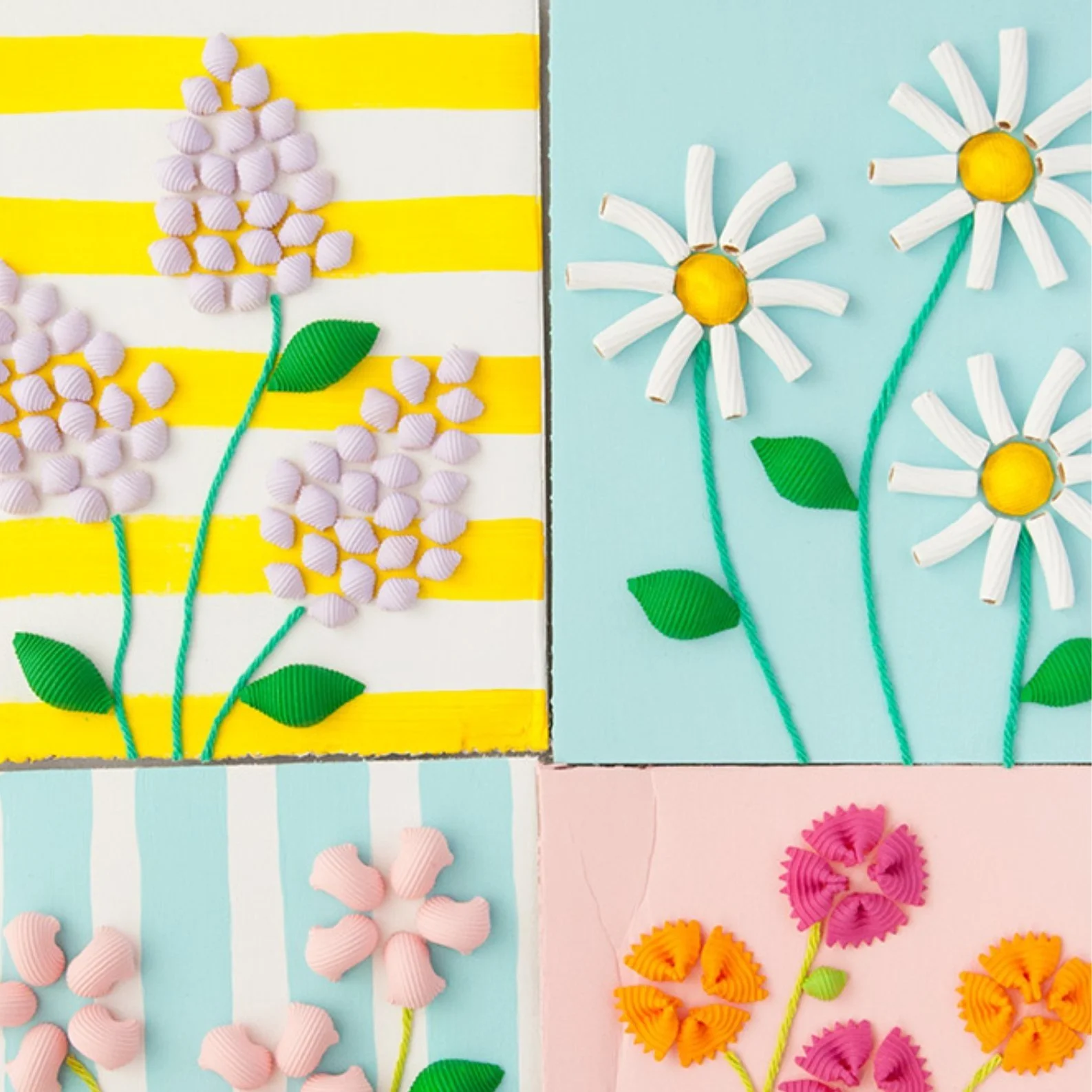 Macaroni Art Mother’s Day Cards