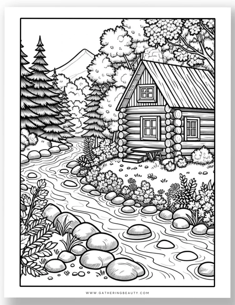 Forest Colouring Pages - Free Printable — Gathering Beauty