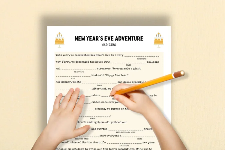 Free Printable New Years Eve Mad Libs — Gathering Beauty