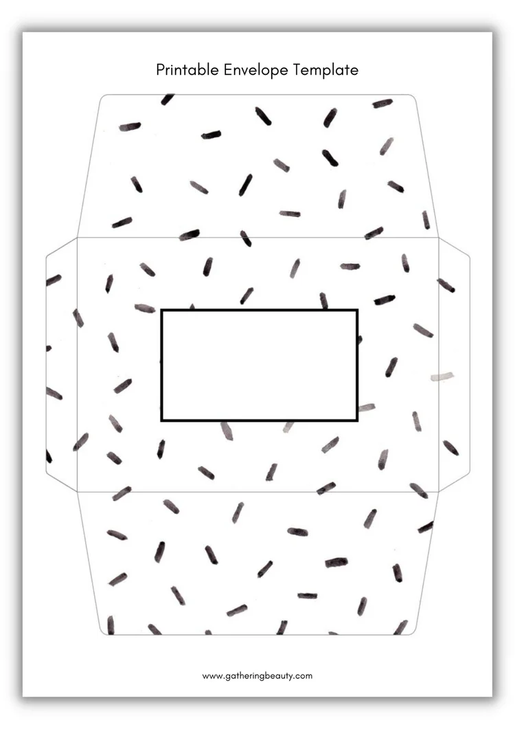 Free Printable Envelope Template — Gathering Beauty Recycle Craft