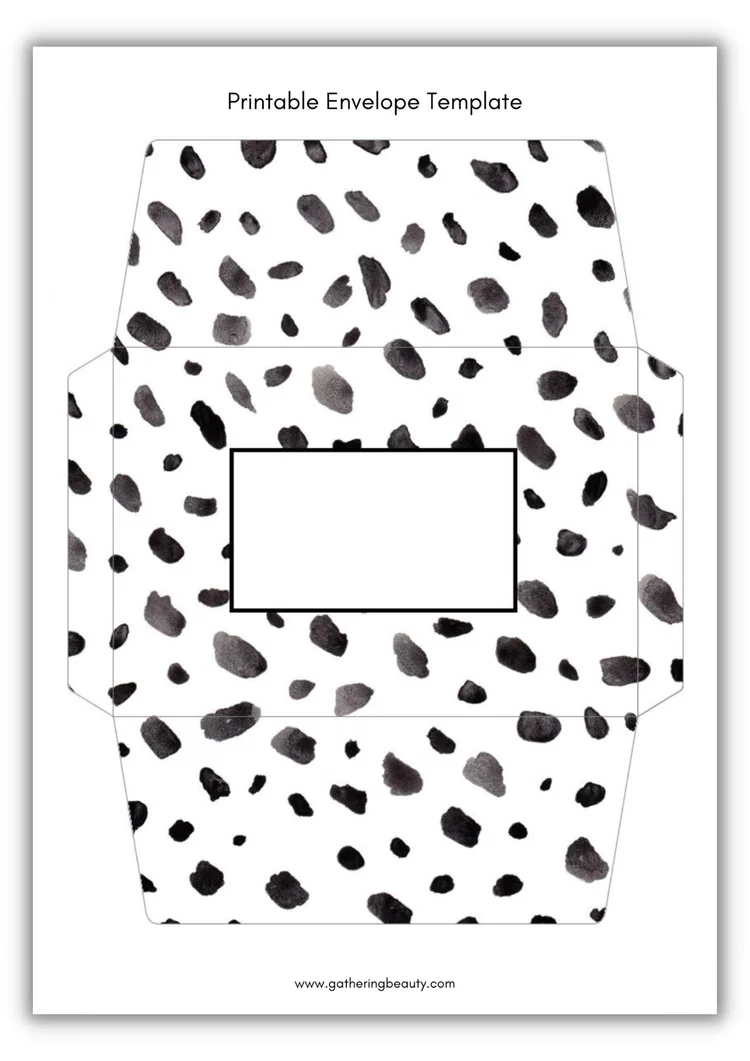 Free Printable Envelope Template — Gathering Beauty