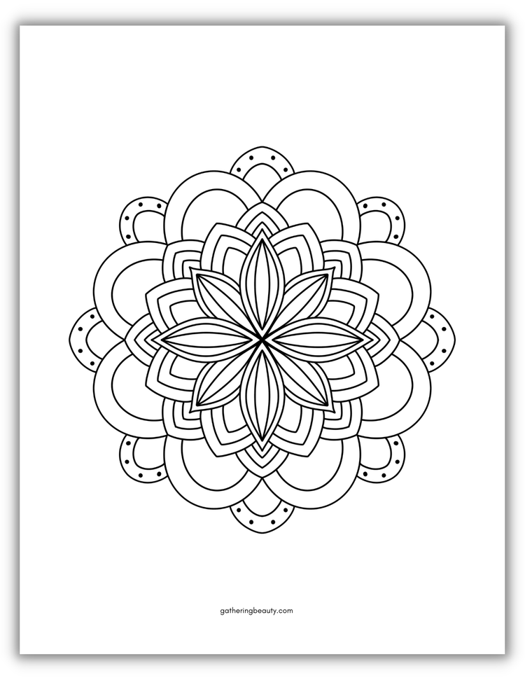 Mandala Colouring Pages — Gathering Beauty