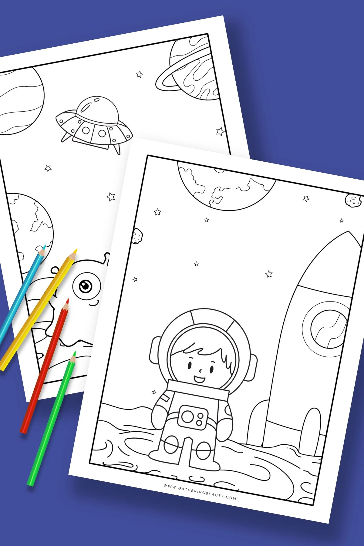 Free Printable Space Colouring Pages — Gathering Beauty
