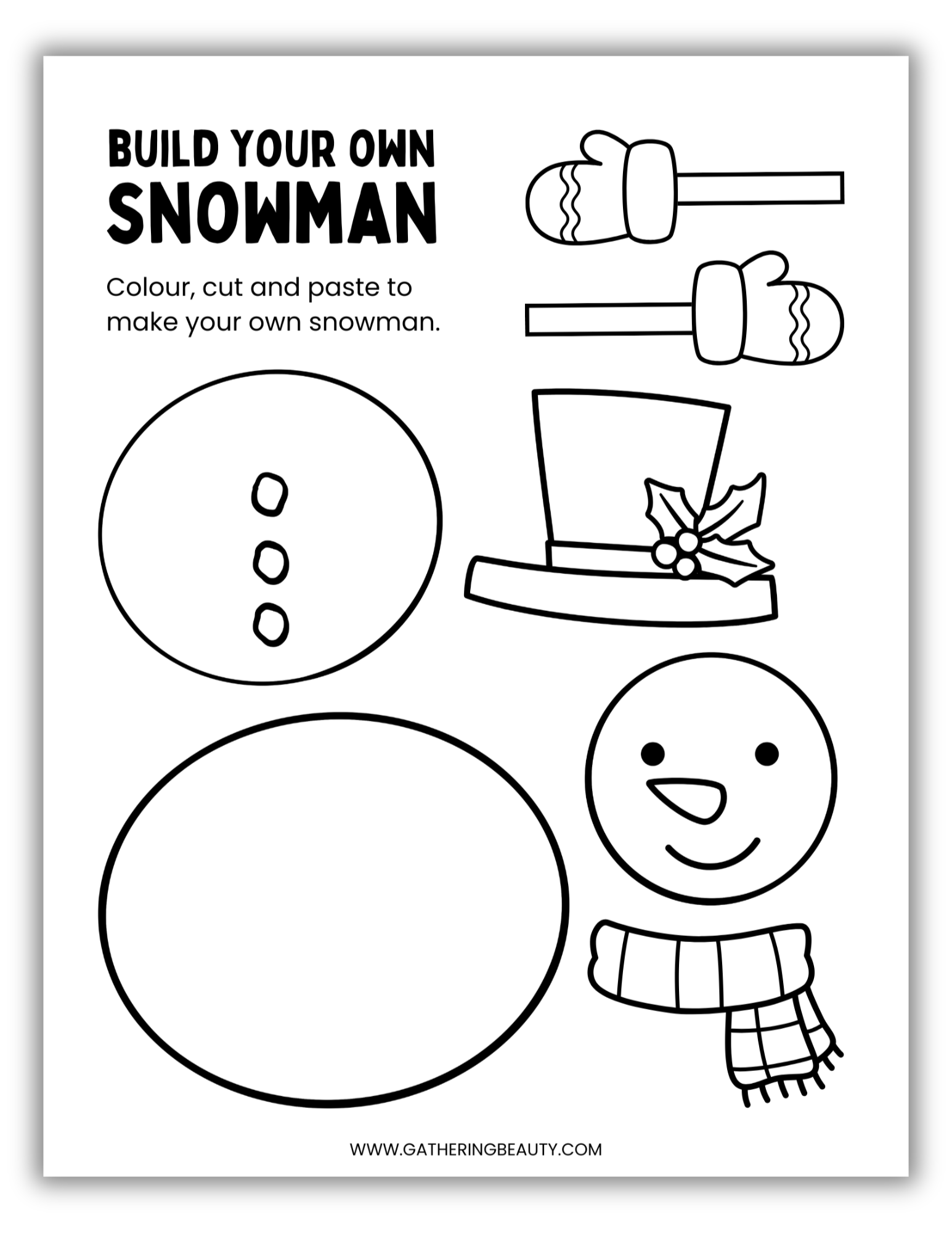 snowman templates to print – Image 11