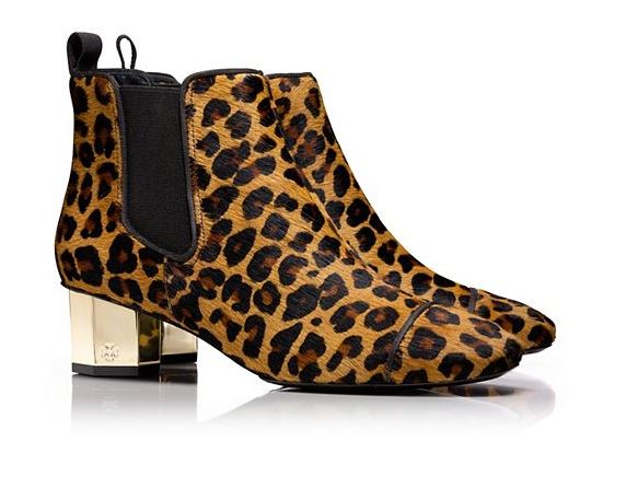 Tory Burch Suede Ocelot Ankle Boot 