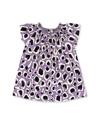   Leopard print lilac dress - 12m - 3T, Bergdorf Goodman  
