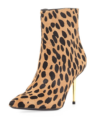  Tom Ford leopard print calf hair bootie, Bergdorf Goodman  