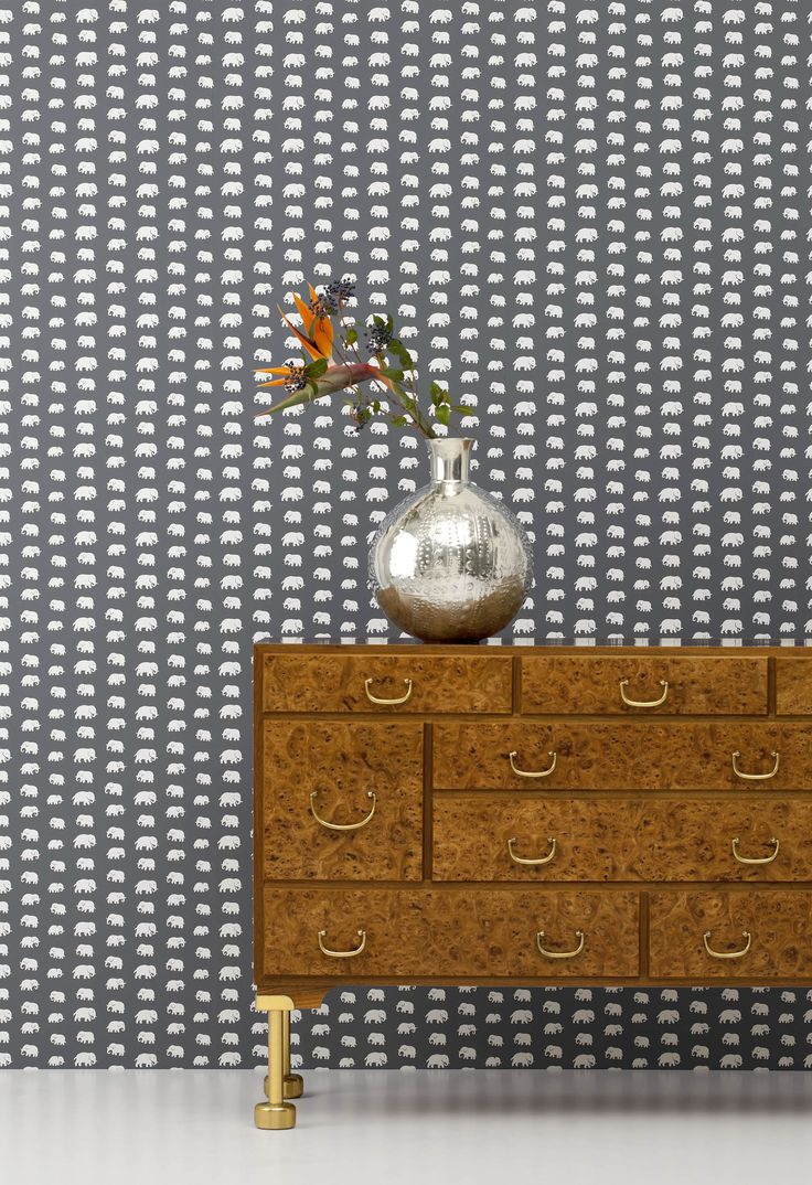 Dress your walls with whimsy - Elephant paper via 