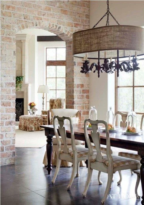 Exposed The warm, rustic charm of exposed brick — The Entertaining House
