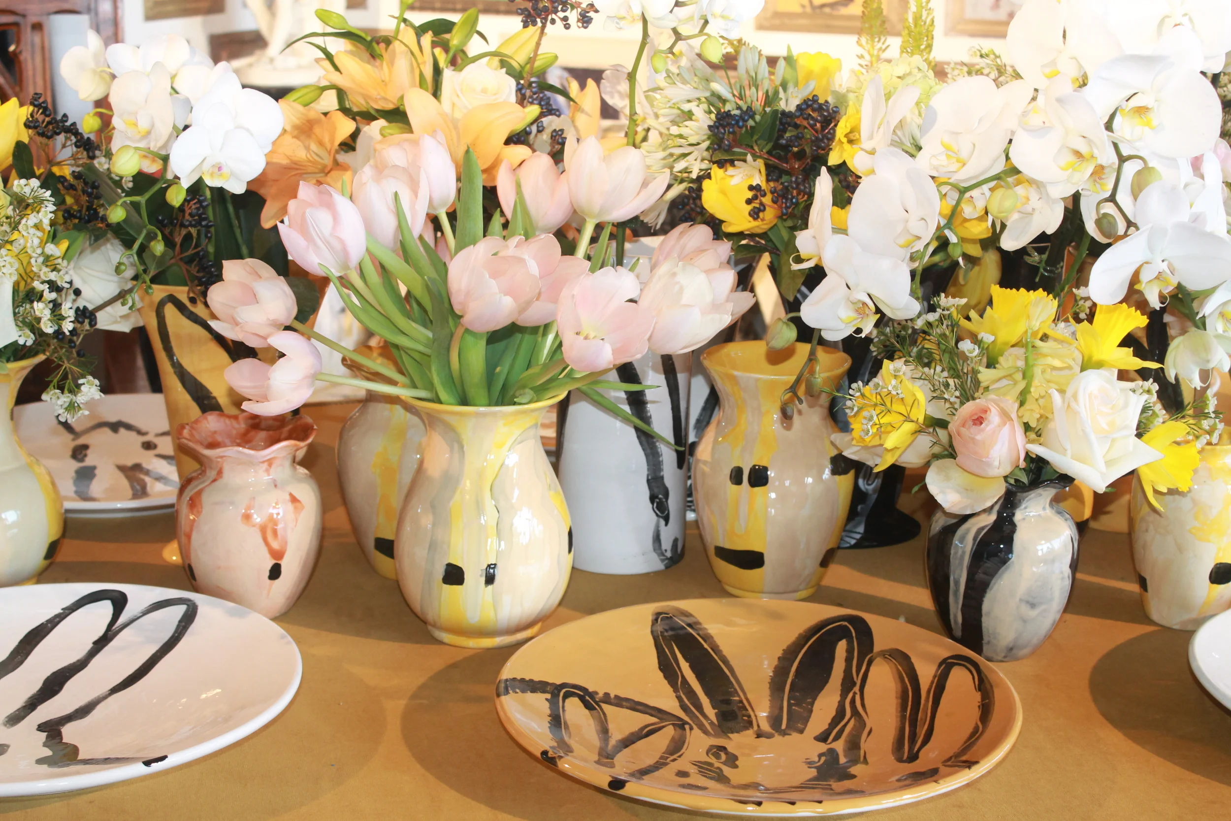 These wonderful plates by Slonem for Kravet would look lovely on my Easter table! Image property of Jessica Gordon Ryan.