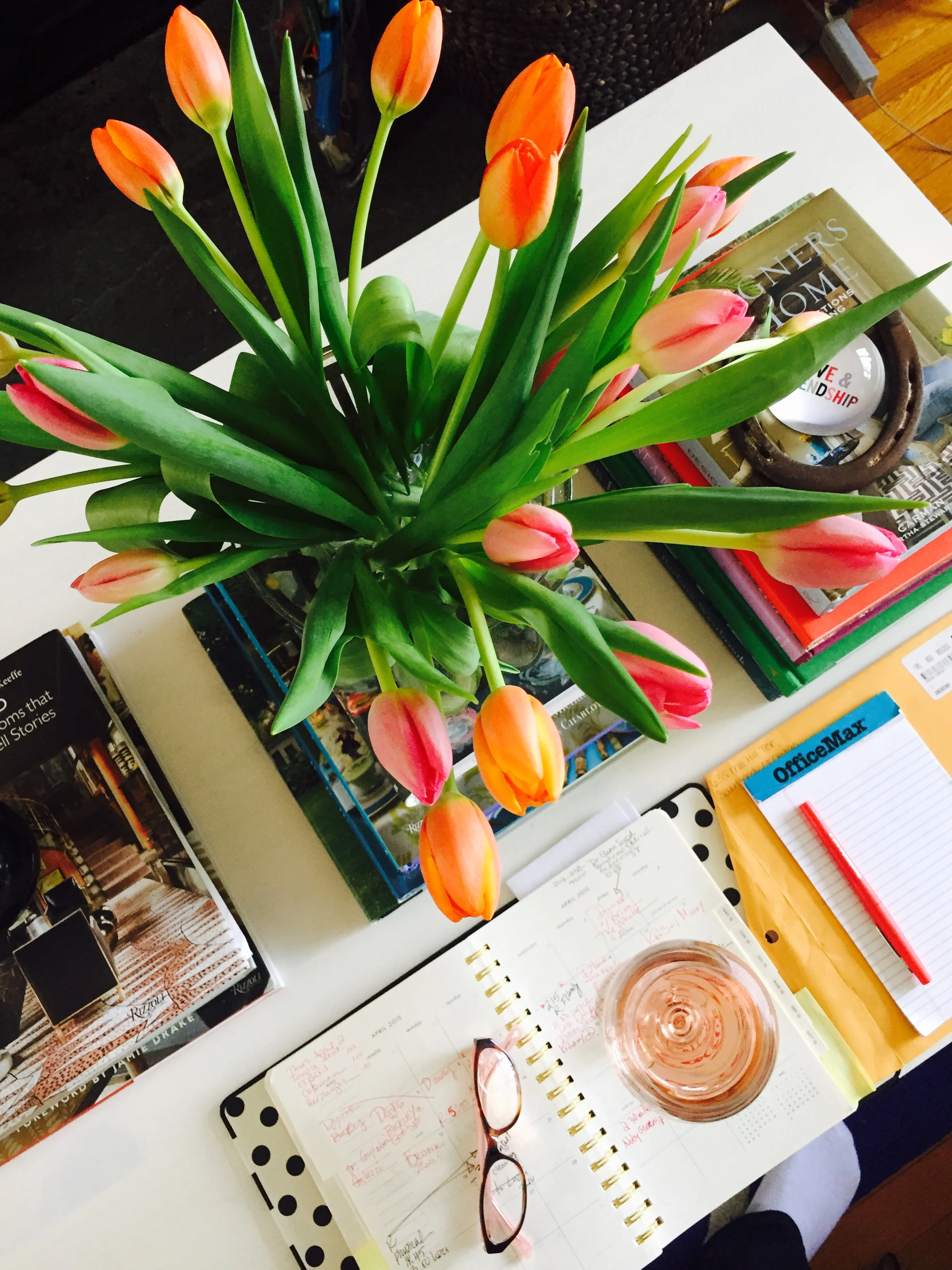 Fresh flowers, Day 1. Property of The Entertaining House