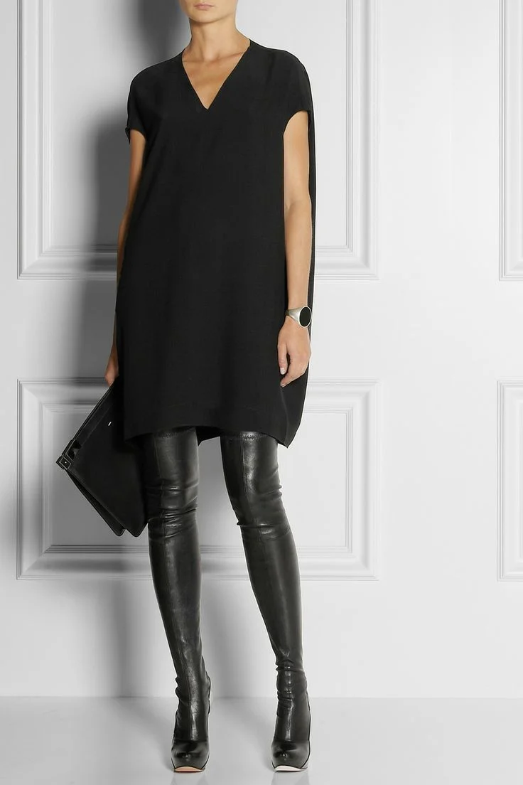 This tunic from The Daily Chic is hip and stylish. Worn with thigh high boots this tunic is also quite edgy. 