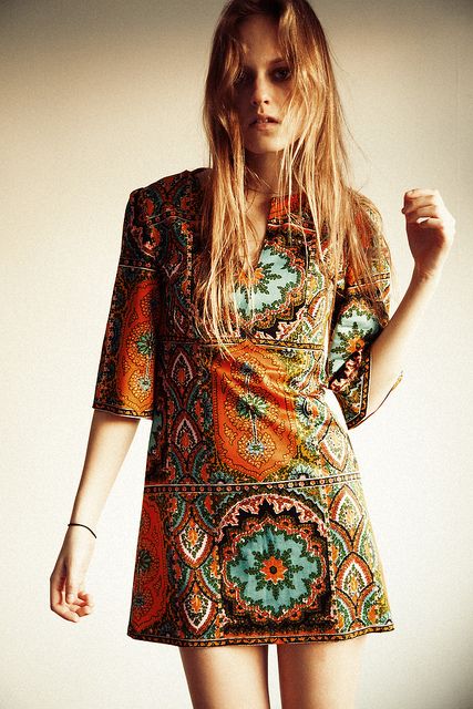 A bit boho chic with a classic twist. This is one of those tunics that transitions well when worn with a pair of gladiator sandals or little white sneakers to a pair of sophisticated slingbacks or mules paired with an elegant purse. Feel free to dress this one up or down. Originally found on Cleobella. 