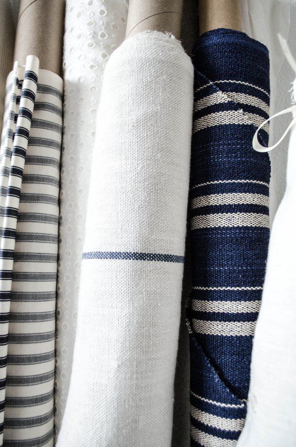 When your home is a blank canvas opt for some indigo to wake it up and calm it down. Image and fabric via Eclectically Vintage