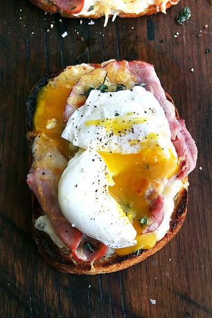 Alexandra Cooks creates this divine looking Croque Monsier with a poached egg. 