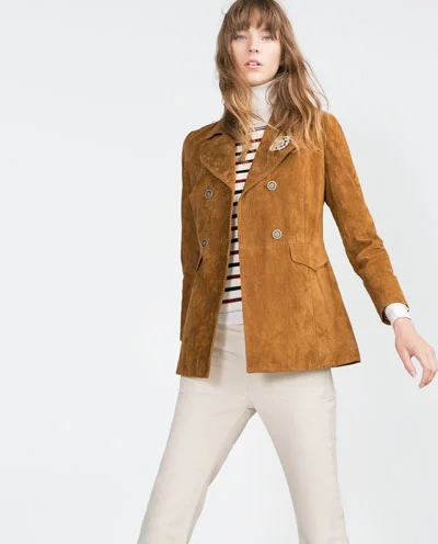 Suede Jacket by Zara