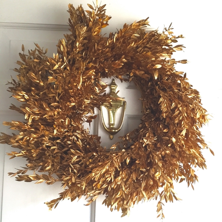 mtallic christmas wreath - Gear Den