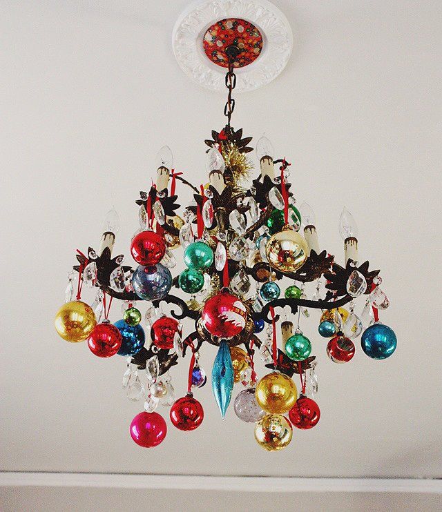Decorating for the holidays :: Creative ways to use ornaments. The Entertaining House. Decorating for the holidays :: Creative ways to use leftover ornaments. The Entertaining House. Image via Pop Sugar .