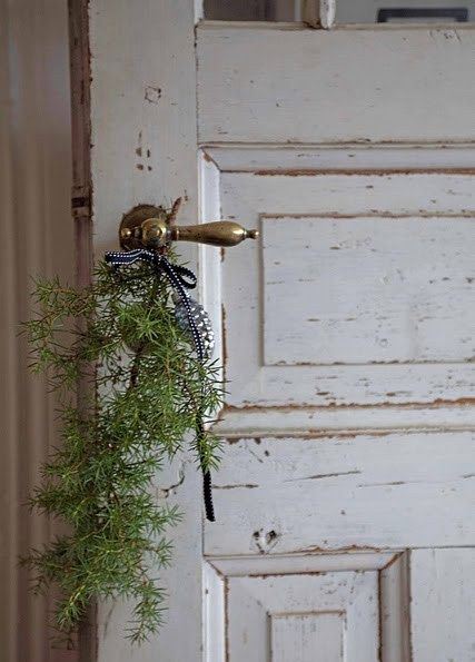 Decorating for the holidays :: Decorating for the holidays when you don't have a tree. The Entertaining House. Image via Paris Apartment.