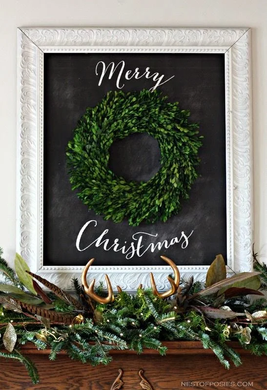 Decorating for the holidays :: Decorating for the holidays when you don't have a tree. The Entertaining House. Image via Nest of Posies.