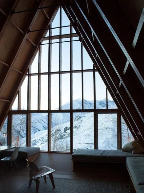 A-Frame Architecture. The Entertaining House. Image via Tumblr. 
