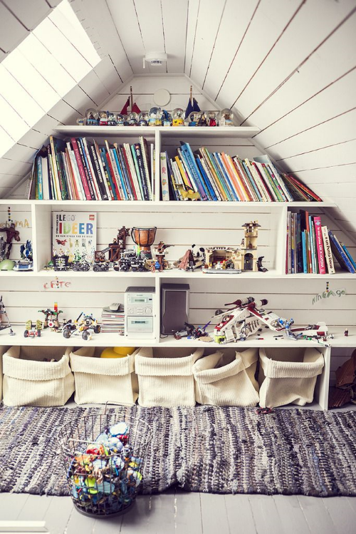 13 Sublime Attic Transformations - The Sky's the Limit! The Entertaining House. Image via The Way We Play.