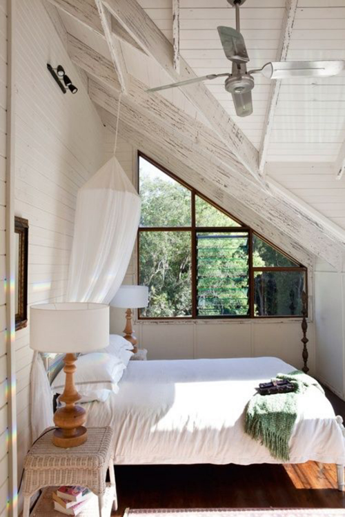 13 Sublime Attic Transformations - The Sky's the Limit! The Entertaining House. Image via Color Me Carla
