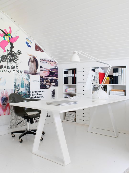 13 Sublime Attic Transformations - The Sky's the Limit! The Entertaining House. Image via Apartment Diet