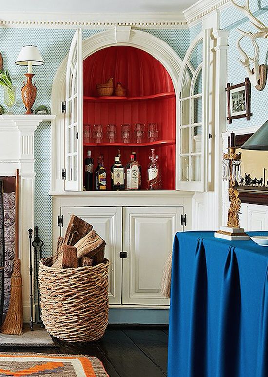 20 Stirring Ideas for Creating a Stunning at home Bar. Image Jeffrey Bilhuber