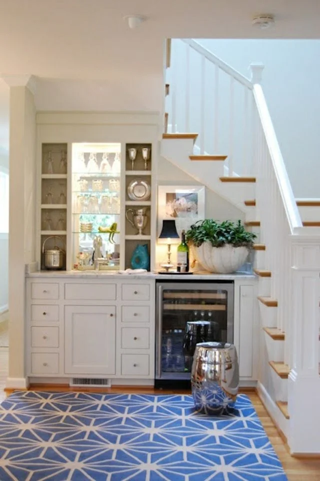 20 Stirring Ideas for Creating a Stunning at home Bar. Original source unknown