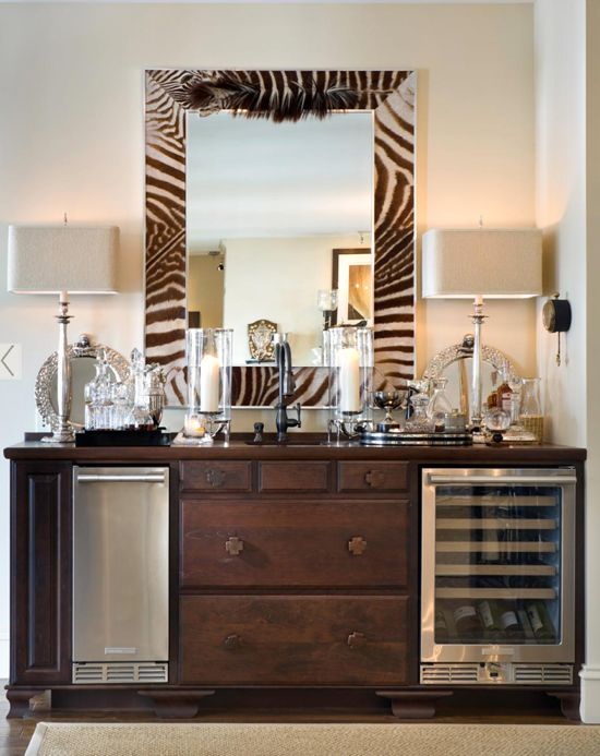 20 Stirring Ideas for Creating a Stunning at home Bar. Image Zhush 