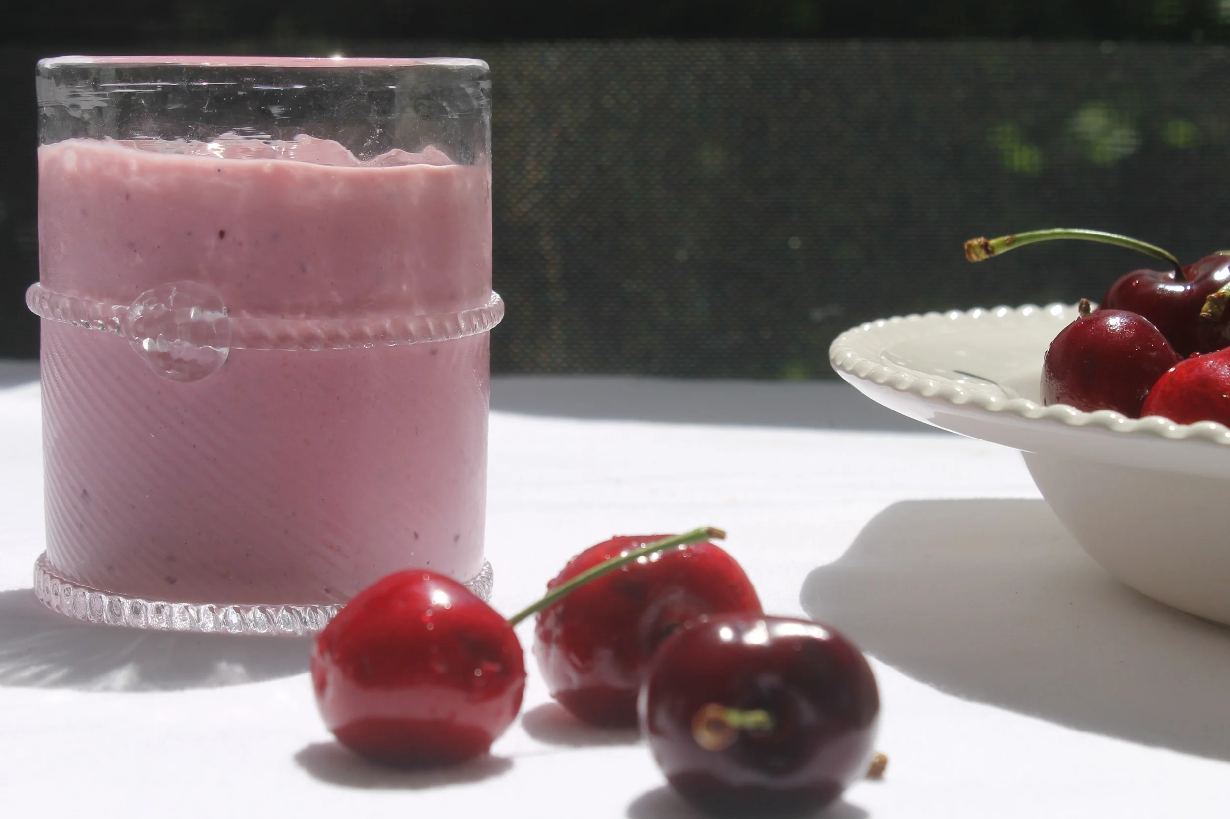 Super Healthy Smoothie with a Cherry on Top! Via The Entertaining House