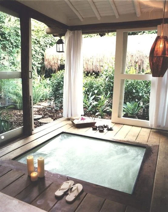 Soaking up nature 12 Stunning outdoor baths — The Entertaining House