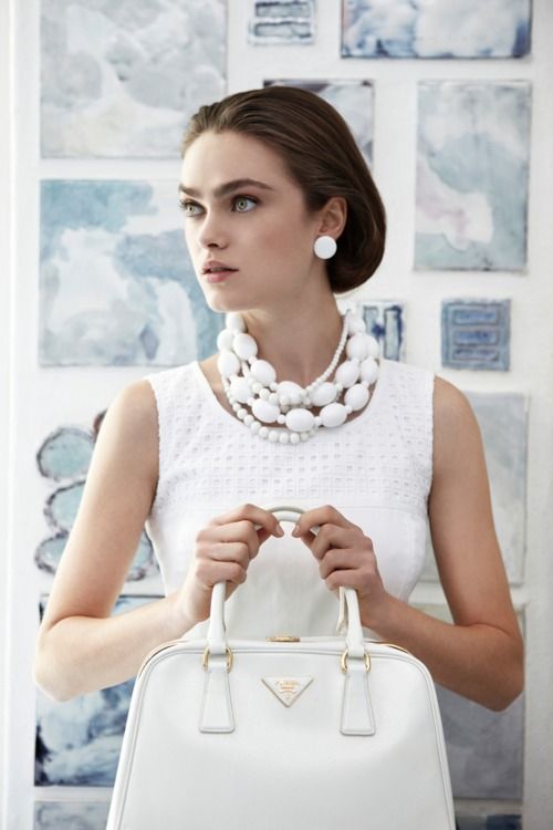 White is Hot! What to wear this summer via The Entertaining House. Image via dustjacketattic.blogspot