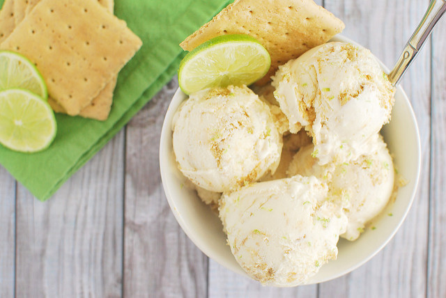 Key Lime Pie Ice Cream. Via