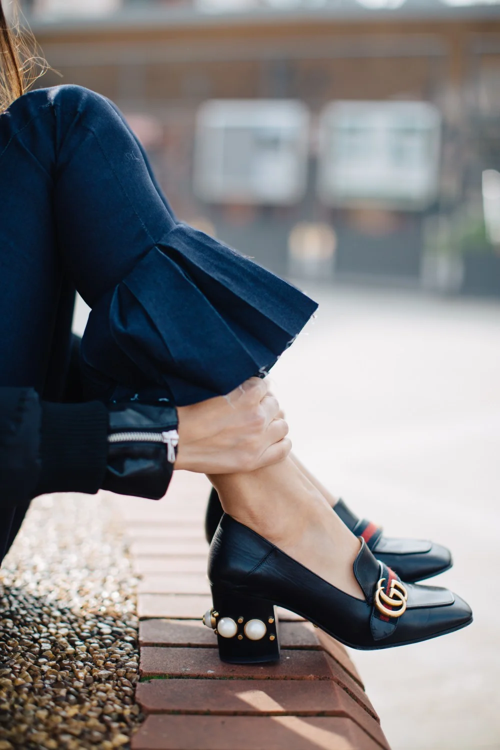 Put your best foot forward with the Granny Heel - The Entertaining House. Image via Soraya Bakhtiar. Shoes Gucci
