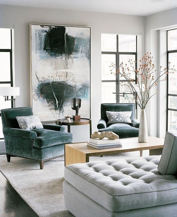 Seating Arrangements :: The Velvet Touch, is it for you? Image via My Domaine