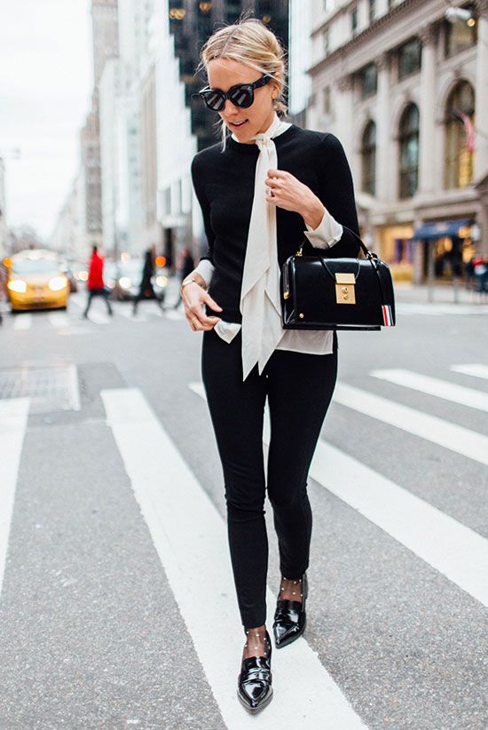 Celebrating the Little Black Sweater. Image via Be. Daze. Live.