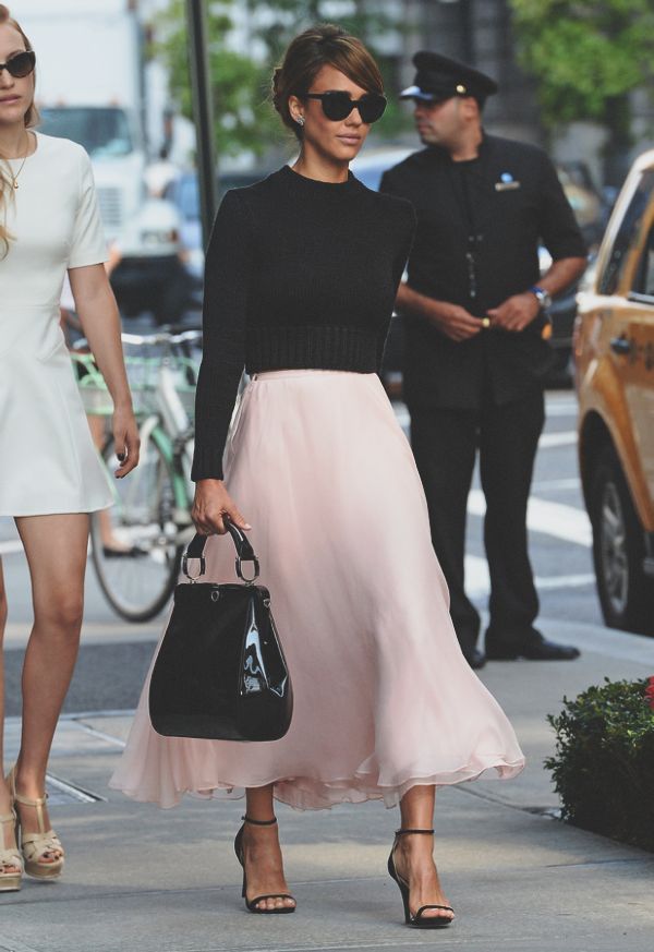 Celebrating the Little Black Sweater. Image via Julia Parisi