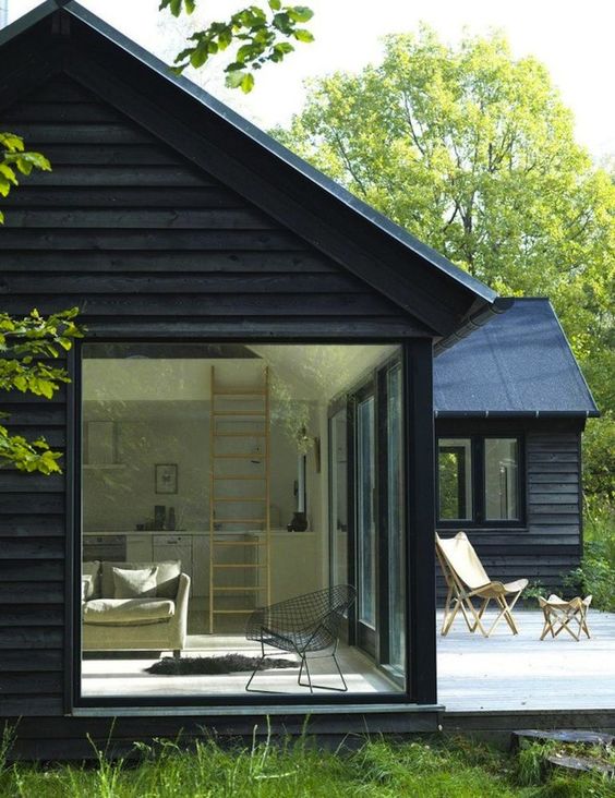 Little Black Houses - Image via Remodelista