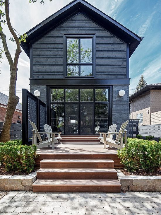Little Black Houses - Image via Houzz