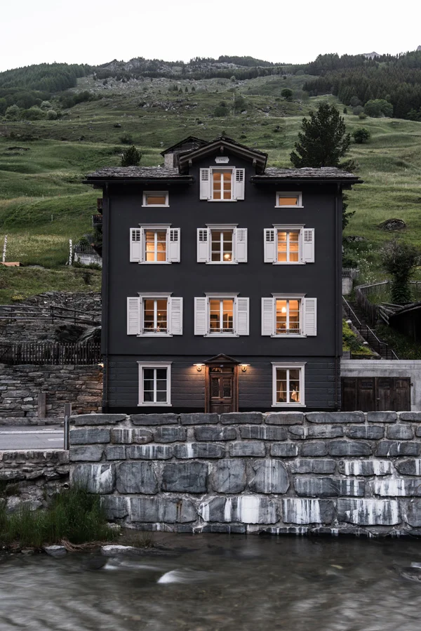 Little Black Houses - Image via Style Juicer